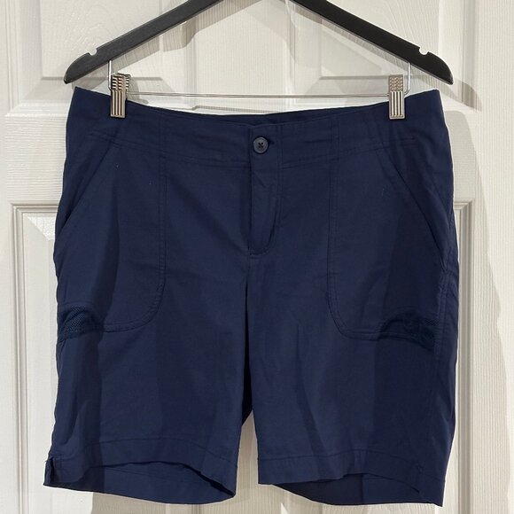Women's Columbia PFG Fishing Shorts Blue, Size 12 - Picture 1 of 4